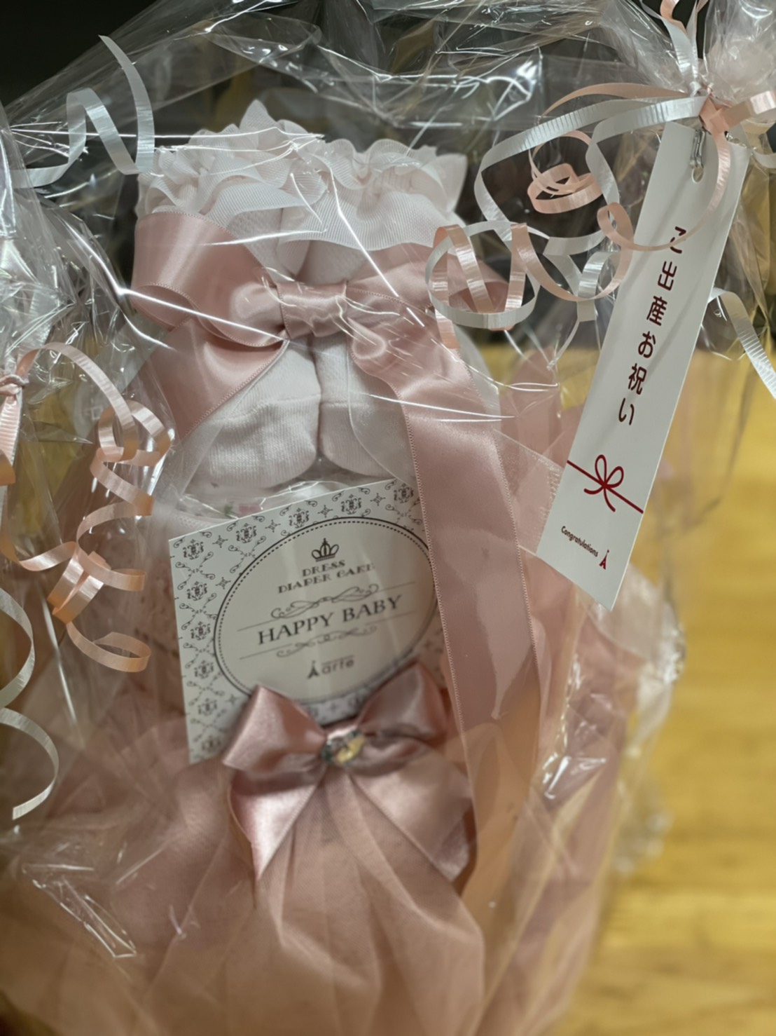 オムツタワー(洋服は100日祝いの写真に使ってください!)